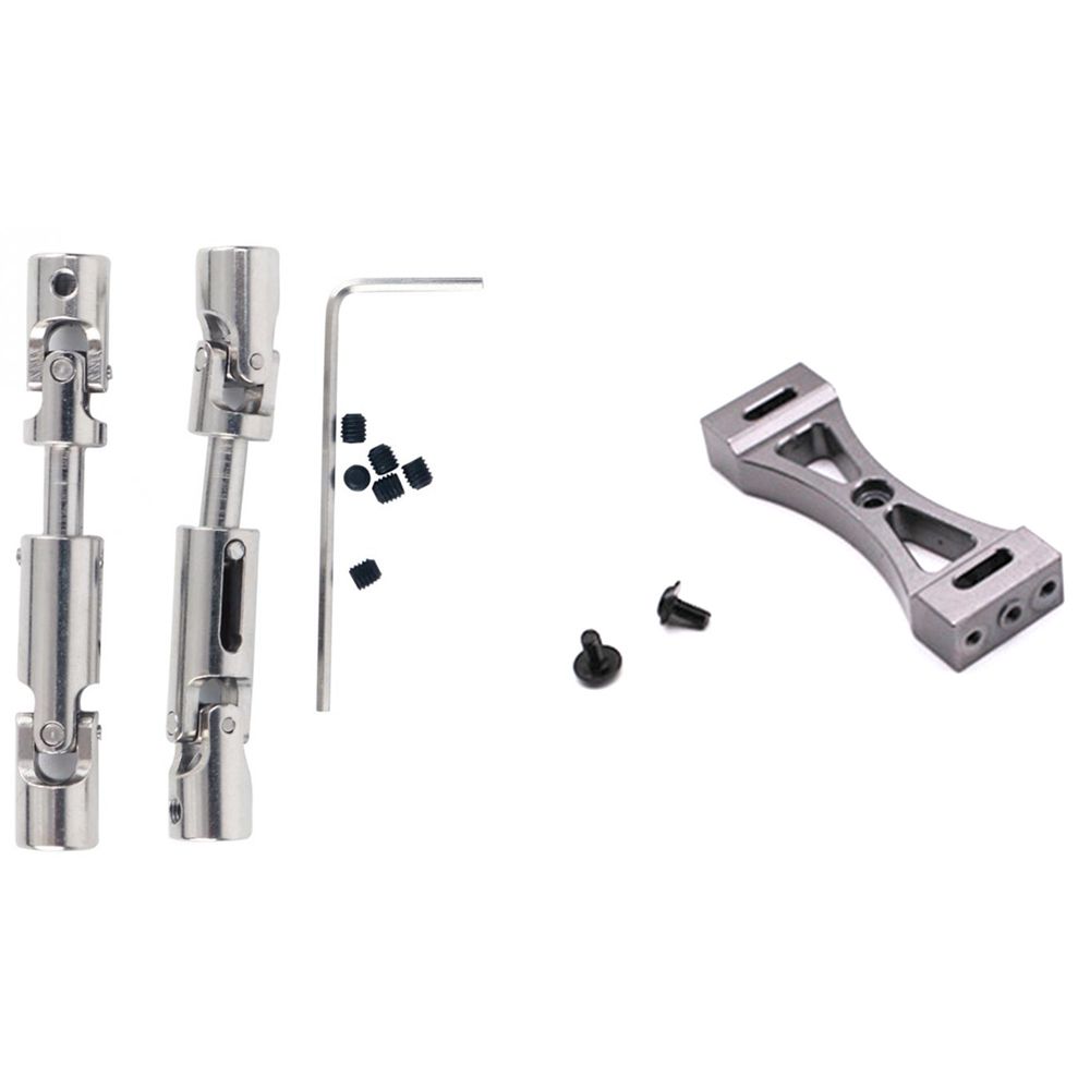 Crawler Car Metal Driving Shaft Upgrade Part Bottom Rc Truck for Wpl 1/16 1/24 & Metal Bracket for WPL B1 B14 B16 B24