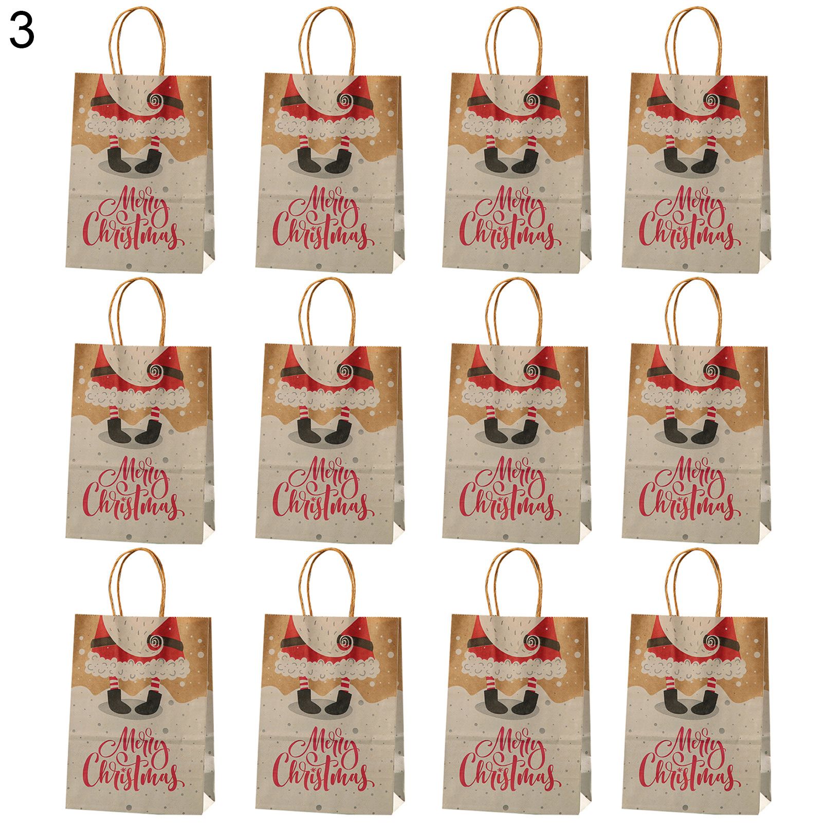 Christmas Gift Bags Recyclable 8 Styles Exquisite Gifts Wrapping Bag
