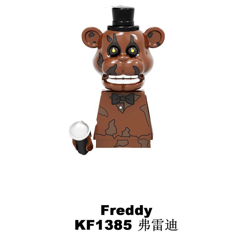 Five Night AtFreddy KF6121 MiniBuilding Blocks Action Nightmare Ballonboy Chica Foxy Spintraft Bricks Figures Gift Toys For Kids