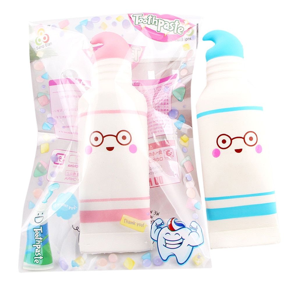 Squishy Squeeze Stress Reliever Cartoon Cute Toothpaste Scented Slow Rising Toy Squishy Toys Antistress Child Kid Baby Toys