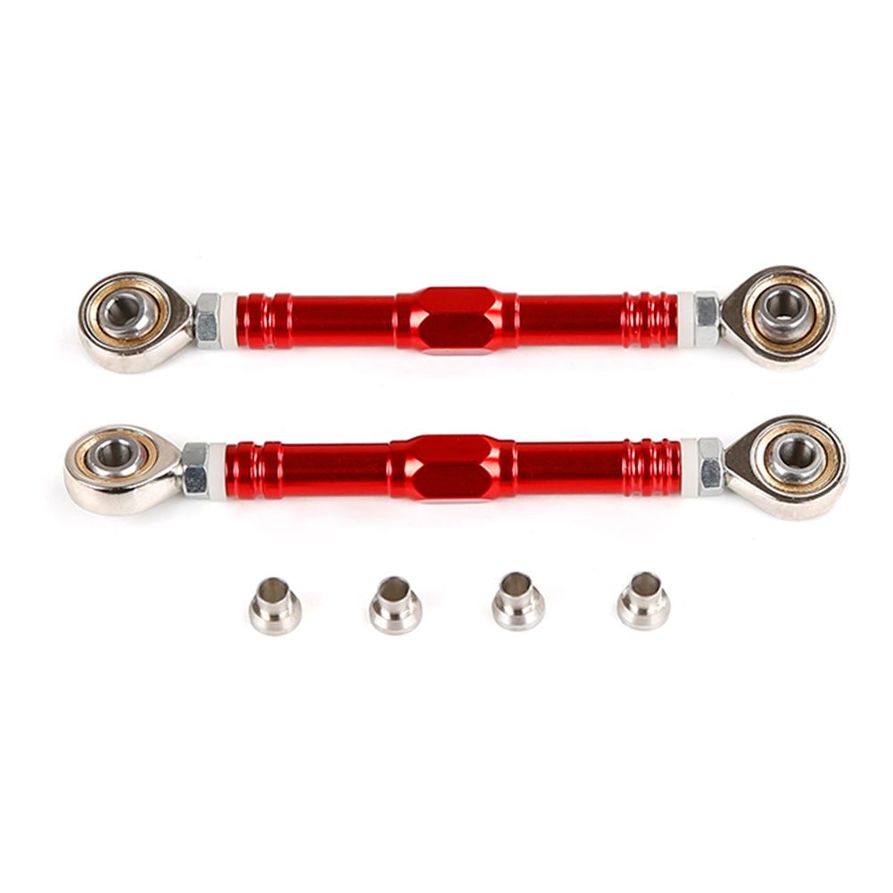 CNC Metal Steering Pull Rod Set for 1/5 LOSI 5Ive-T 5T ROVAN LT Rc Car Toys Parts,Red