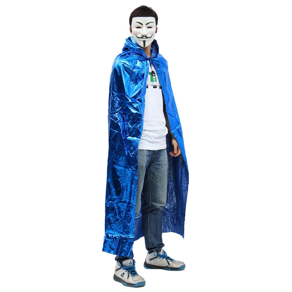 Child Adult Halloween vampire cape cloak Blue