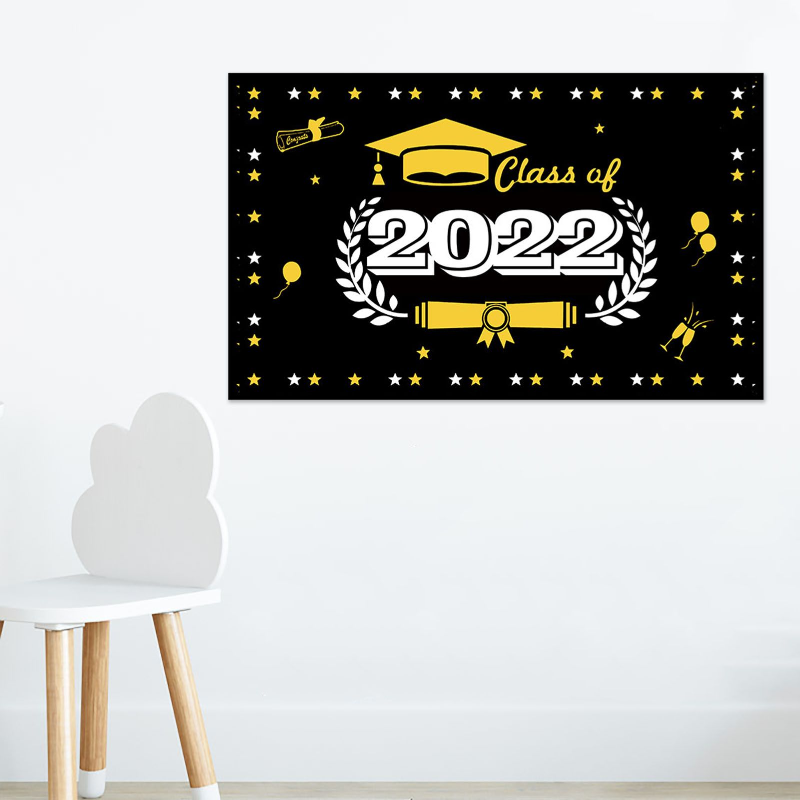 Graduation Banner Exquisite Letters Printing 2022 Graduation Banner