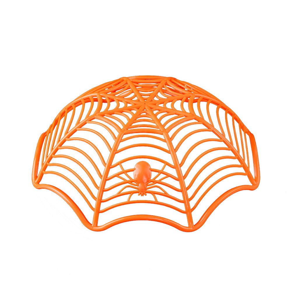 Creative Spider Web Biscuit Fruits Candy Plate Basket Bowl Halloween Party Decor
