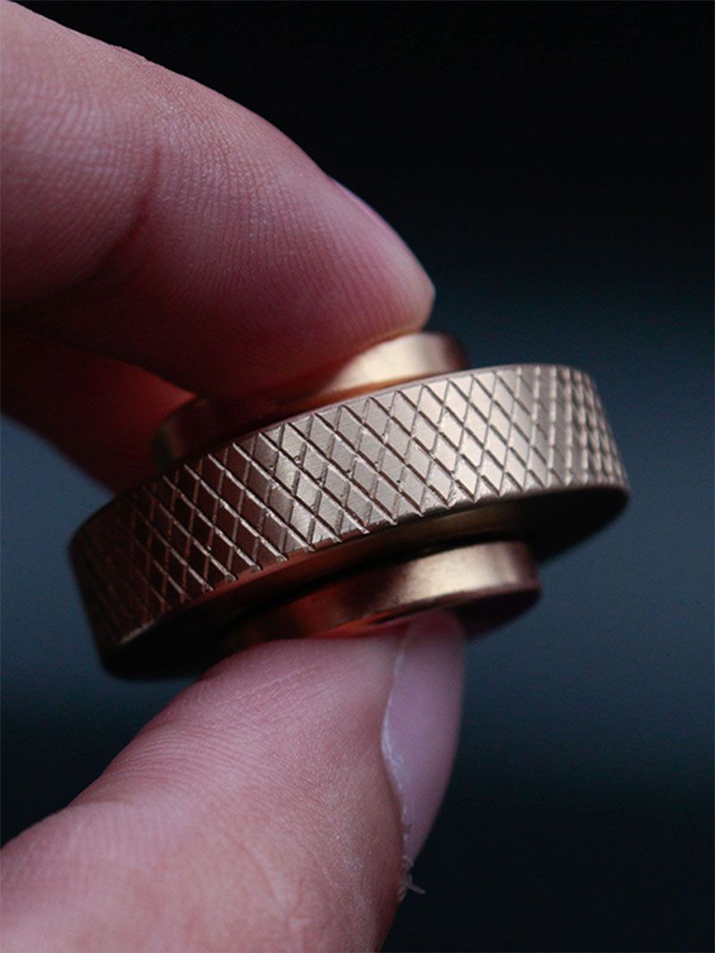 Mini Cyclone Hand Twisted Spinner Dual Play Exquisite Copper Fidget Spinner Creative Leisure EDC Adult Anti Stress ADHD Toy