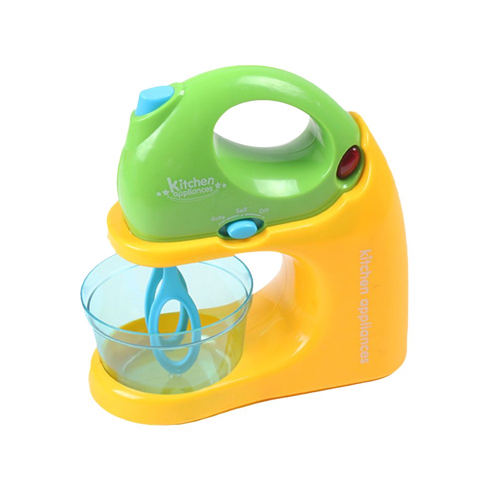 Simulation Kitchen Appliances Blender Toaster Mixer with LED Pretend Play Toy