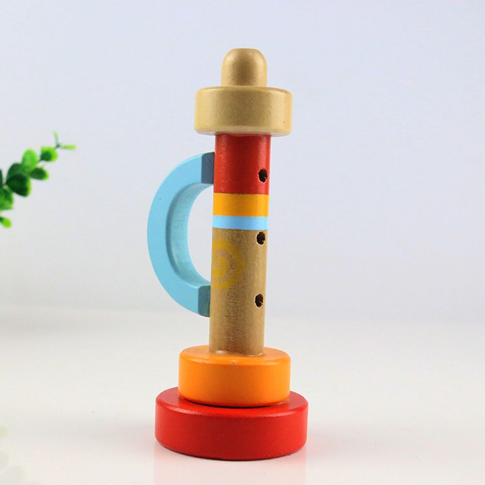 Wooden Whistle Trumpet Portable Musical Instrument Baby Early Educational Toy