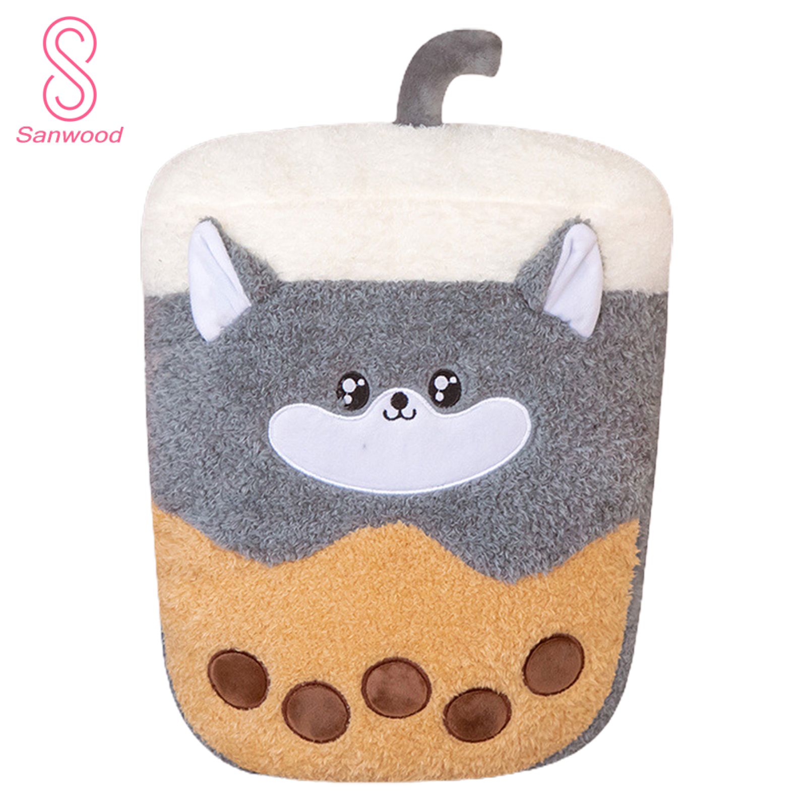 Stuffed Doll Multifunctional Milk Tea Pillow Little Bear