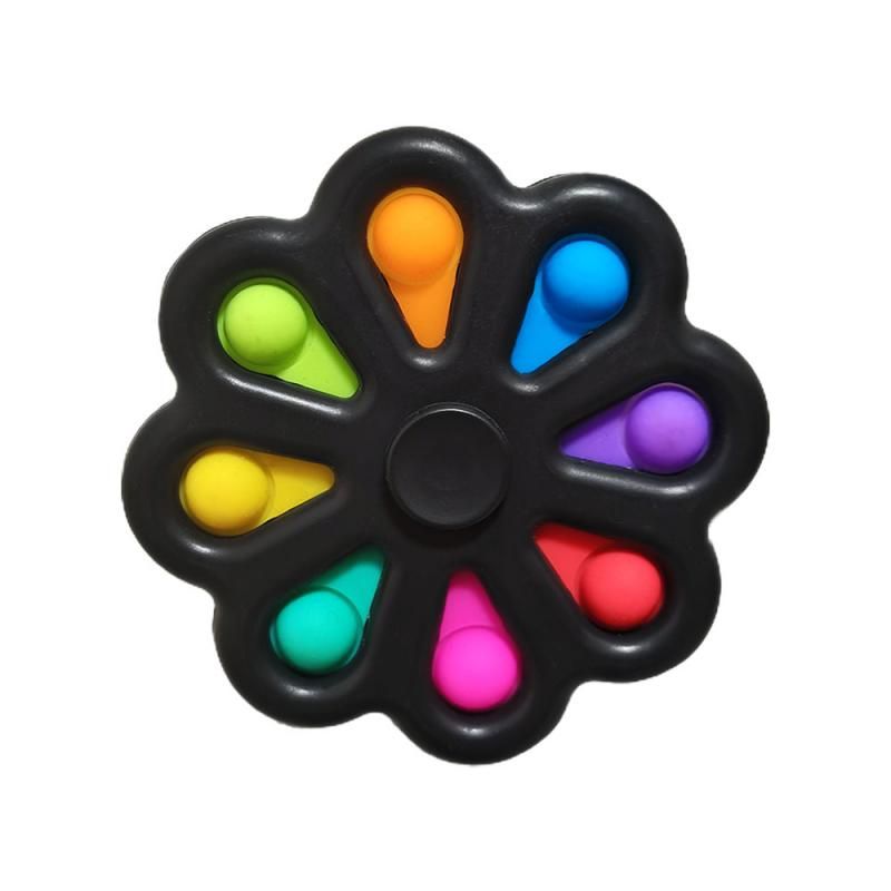 Finger Bubble Music Keychain Baby Sensory Training Toys Children's Pressing Plate Decompression Fingertip Gyro Decompression