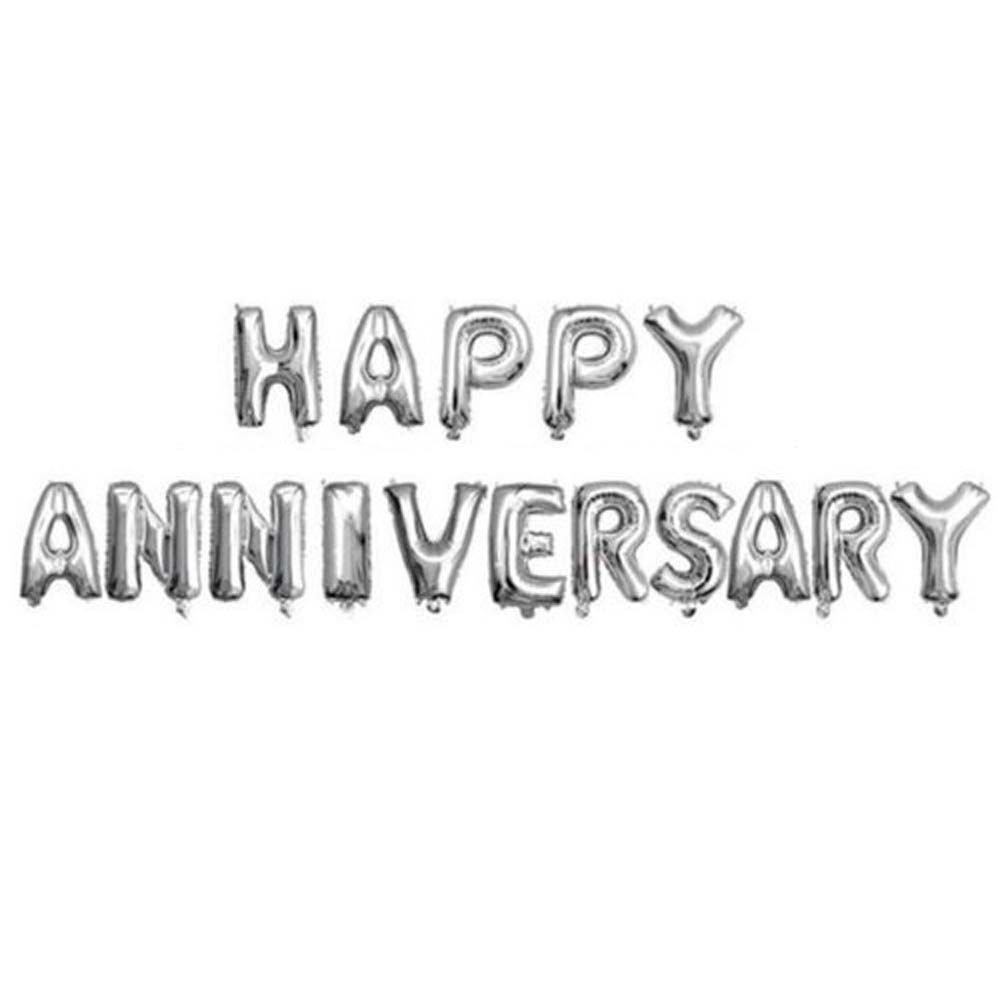 Happy anniversary foil balloon