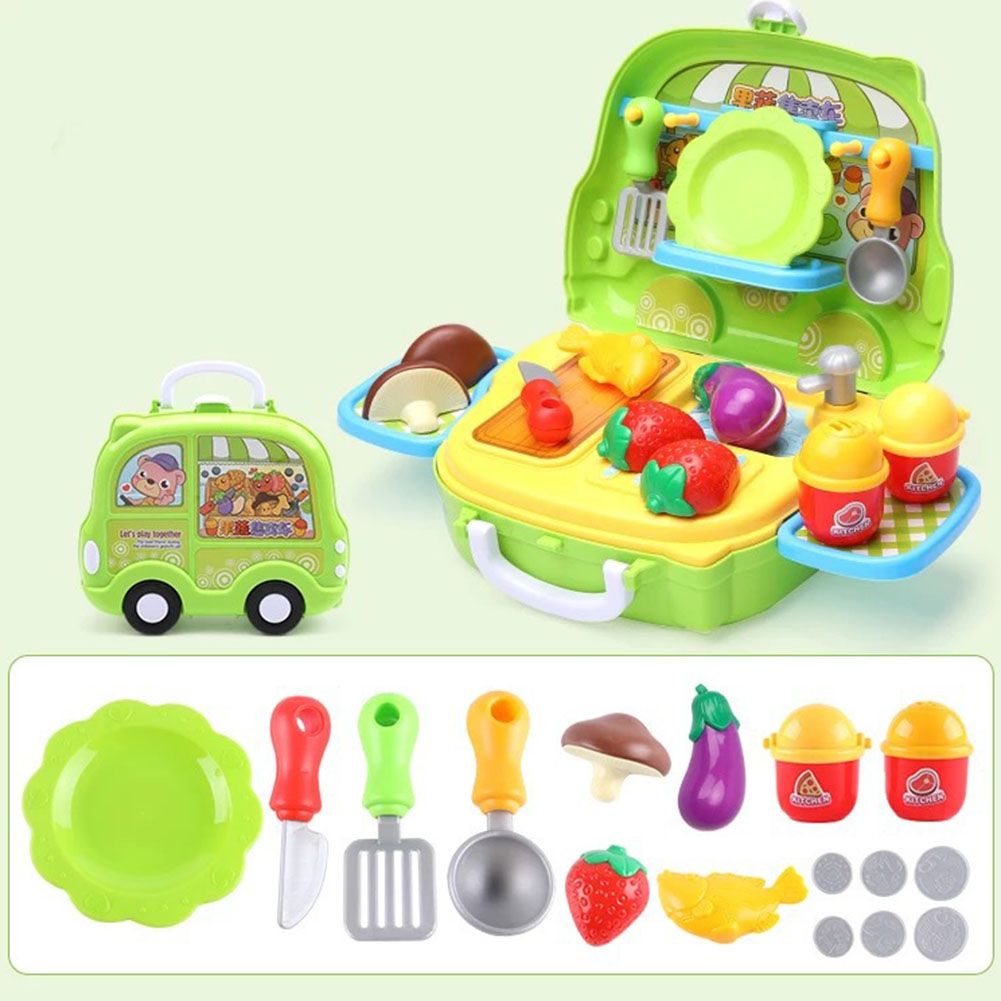 ldren's Kitchenware Cooking Set able Pretend Play Suitcase oy Set