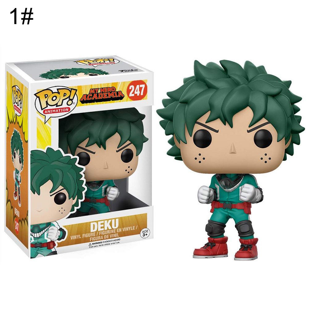 Lovely My Hero Academia Deku Katsuki Bubble Head Figurine Funko Pop Toy Gift