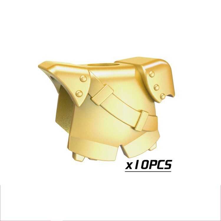 10pcs Helmet and Armor for Golden Company Second Sons Unsullied Dothraki Middle Ages Total War Building Block