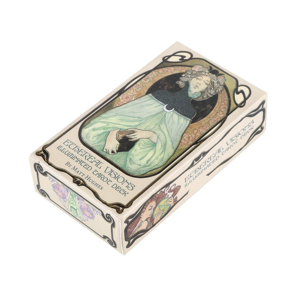 Table game Tarot Ethereal Visions Illuminated Tarot Deck Simple to master Unique inspired life gives cards a nice slip 1 box
