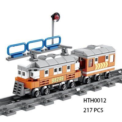City Technic Electric Motor Train Sets High-speed Rail Building Blocks Figure Train Railway Track Kids Toys for Children Gifts