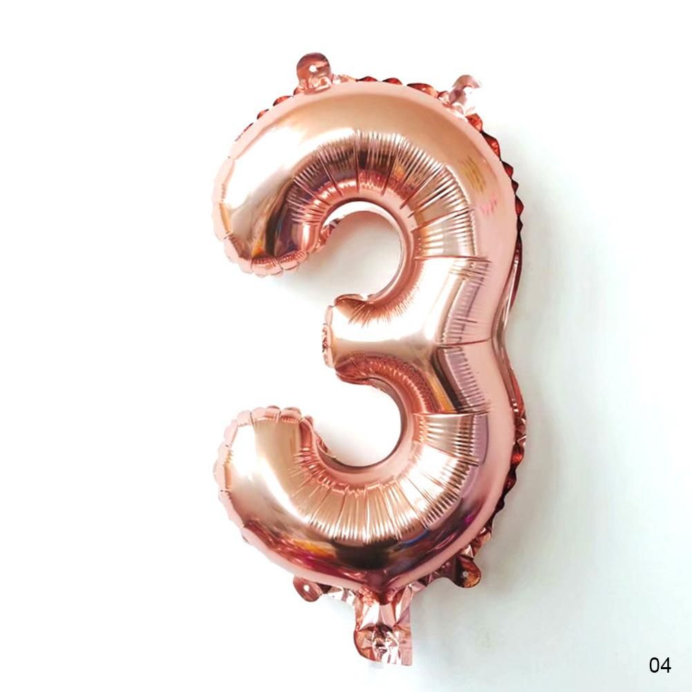 32 Inch Big Foil Birthday Balloons Air Helium Number Balloon Happy Birthday Party Decoration Rose Gold Figures Ballon