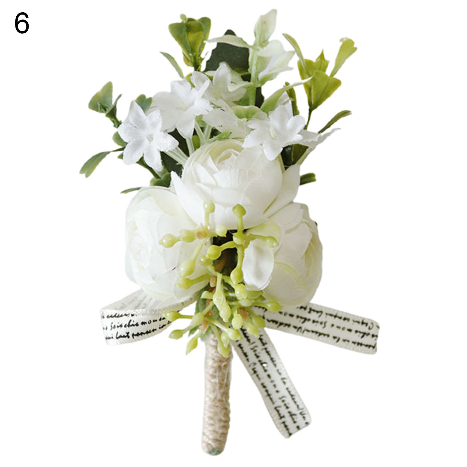 Bridal Hand Flowers Decorative Exquisite Workmanship Groom Corsage
