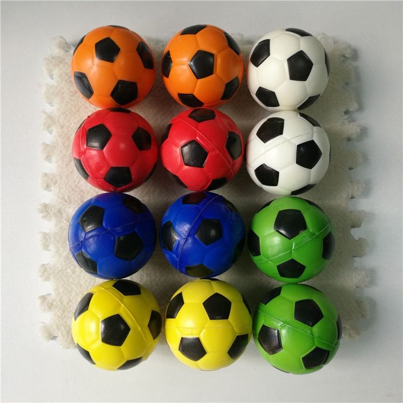12pcs 6.3cm Anti Stress Ball Relief soccer Football Basketball Baseball Tennis Soft Foam Rubber squeeze Ball Toys for Children