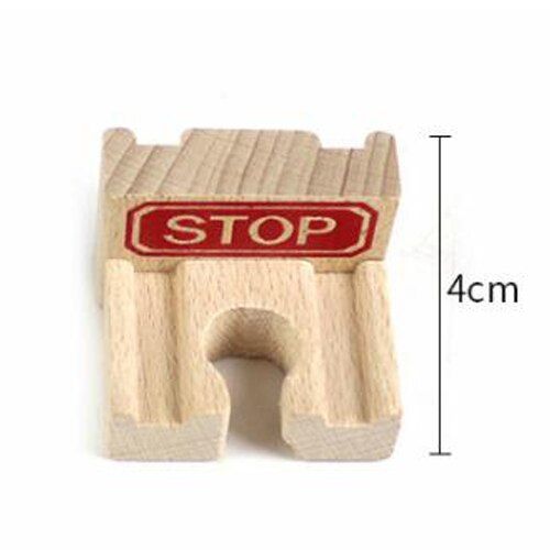 Wooden Railway Track Toy Universal Accessories Competible for Thomas All Brands Track Educational Rail Train Car Toys for Kids