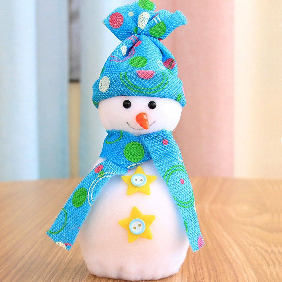 Children Kids Snowman Bags High Class ChristEve Apple Bags Gift Bags - Blue