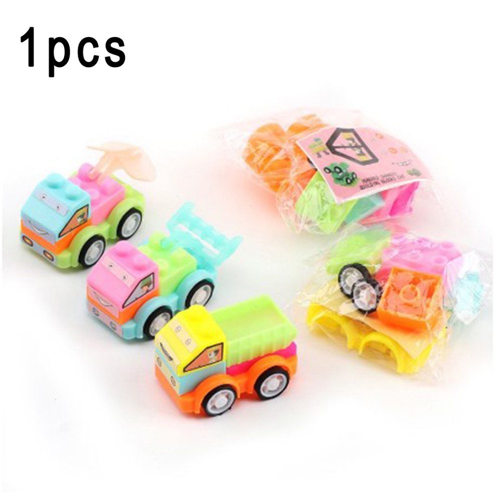 HA Children'S Play House Toy Puzzle Assembling Car Children'S Toys Environmentally Friendly Non-Toxic Plastic Car Toy-Multicolor