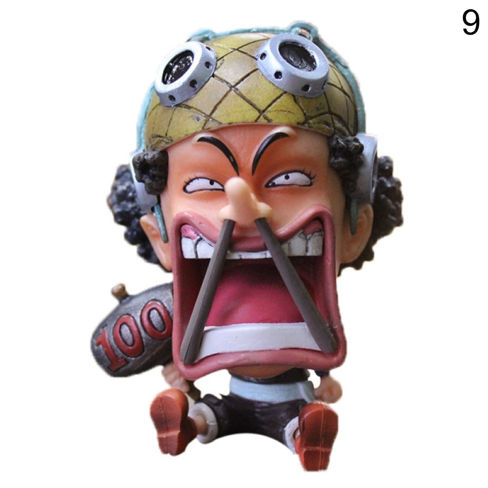 One Piece Cartoon Figure Zoro Chopper Luffy Cute Model Holiday Gift Room Decor