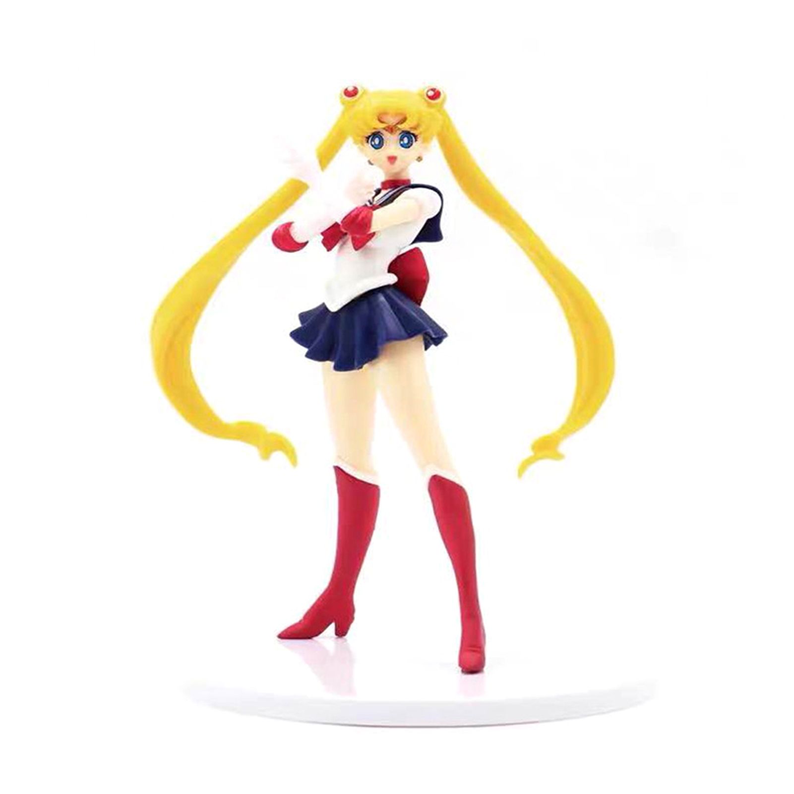 Action Sailor Moon Figurine Fadeless Vivid Expression Micro Decor Sailor Moon Cartoon Anime Figures for Anime Lover