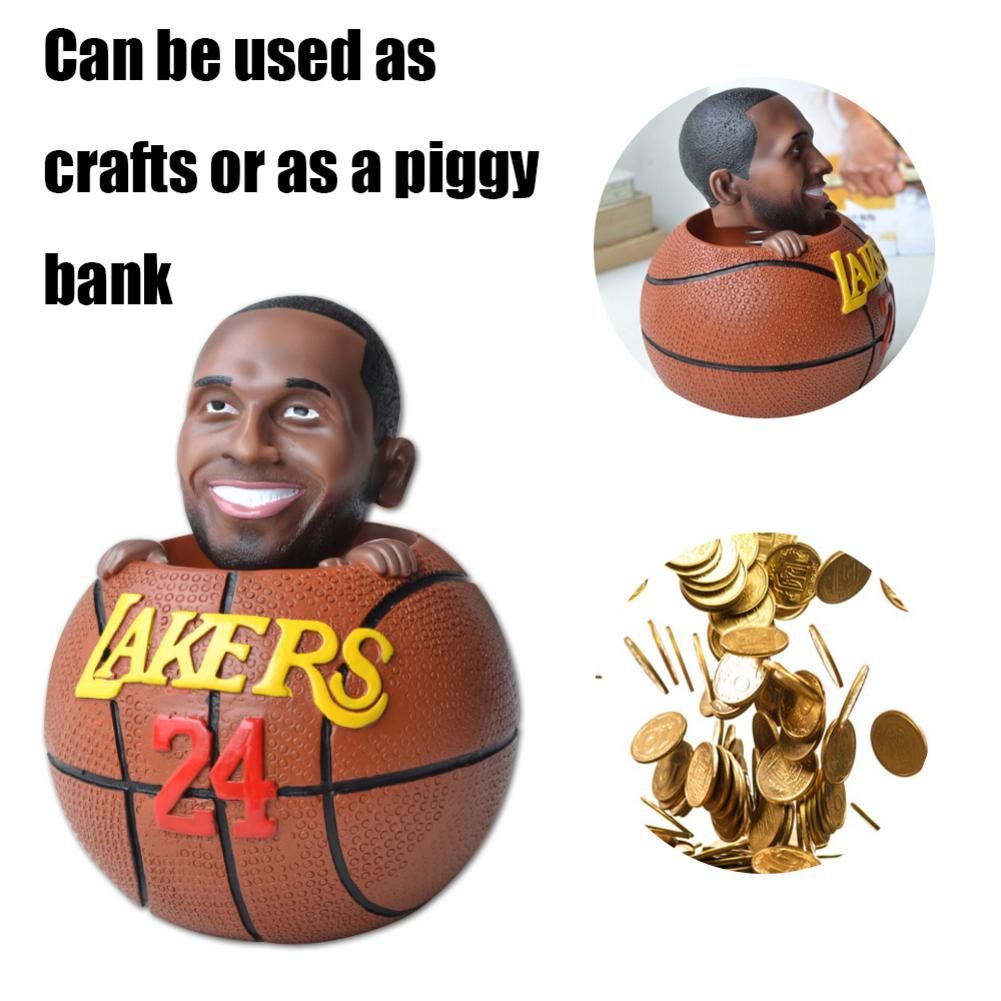 Basketball Star Piggy Bank Toys 24 Number Kobe Bryant Commemorative Shape Piggy Bank Support Dropshipping Wholesale Fast Ship