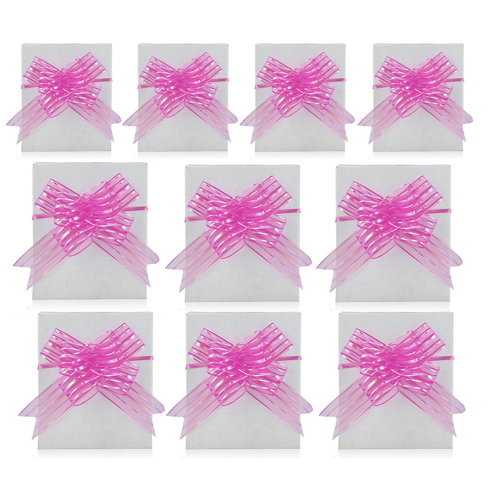 10Pcs 50mm Pull Bows Ribbon DIY Gift Wrap Wedding Party Christ Car Decor