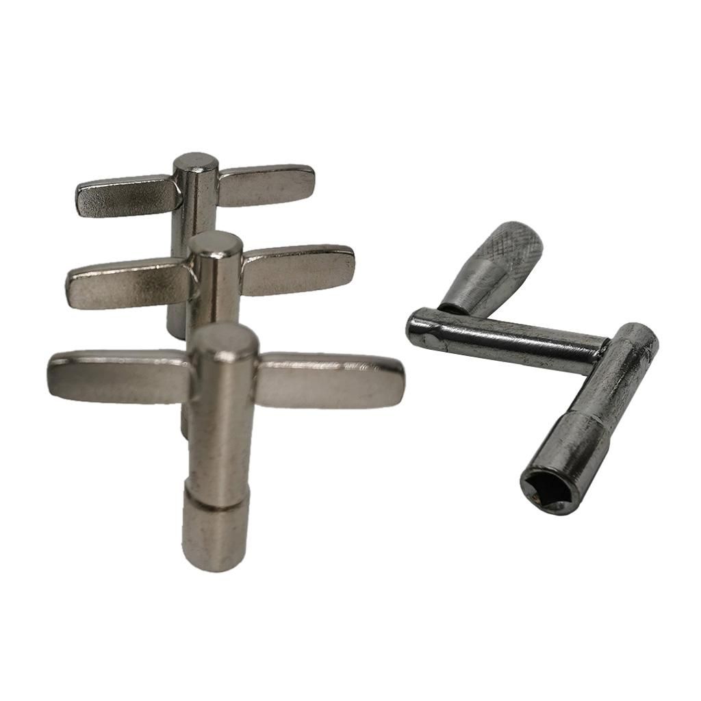 4 Pieces Steel Drum Tuning Keys Drum Set Repair Tool Crank Square Spinners