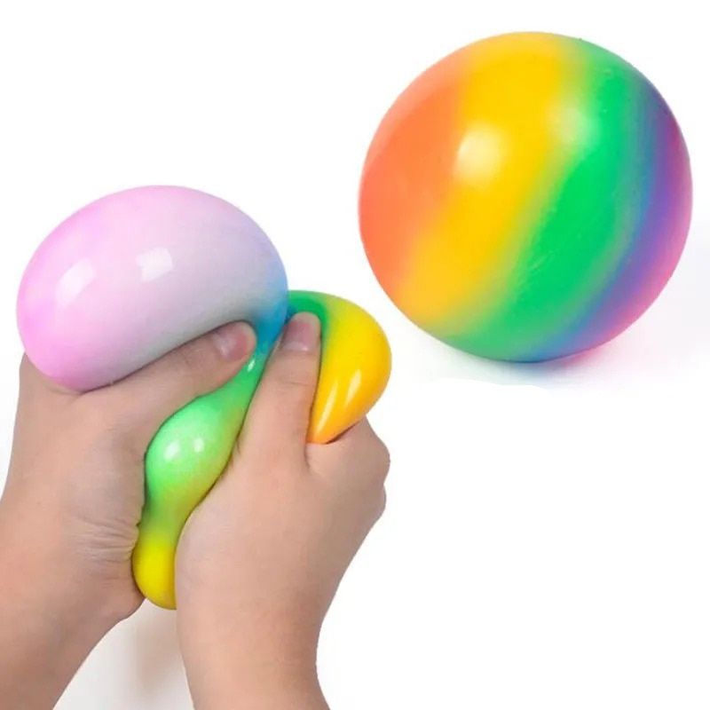70mm Stress Relief Balls for Kids And Adults Anti Stress Ball Color Changing Tear-Resistant Non-Toxic BPA Free Soft Stretchy Toy