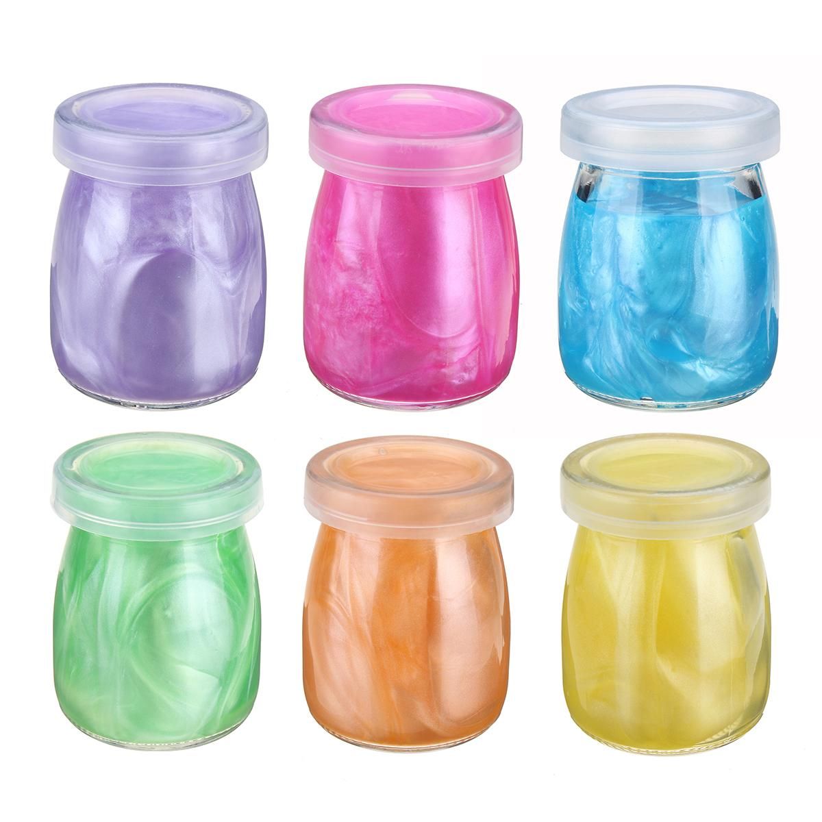 Bling~Bling Clear FLUFFY FLOAM SLIME Toys Games PUTTY SCENTED STRESS RELIEF Toys DIY - Purple - violet