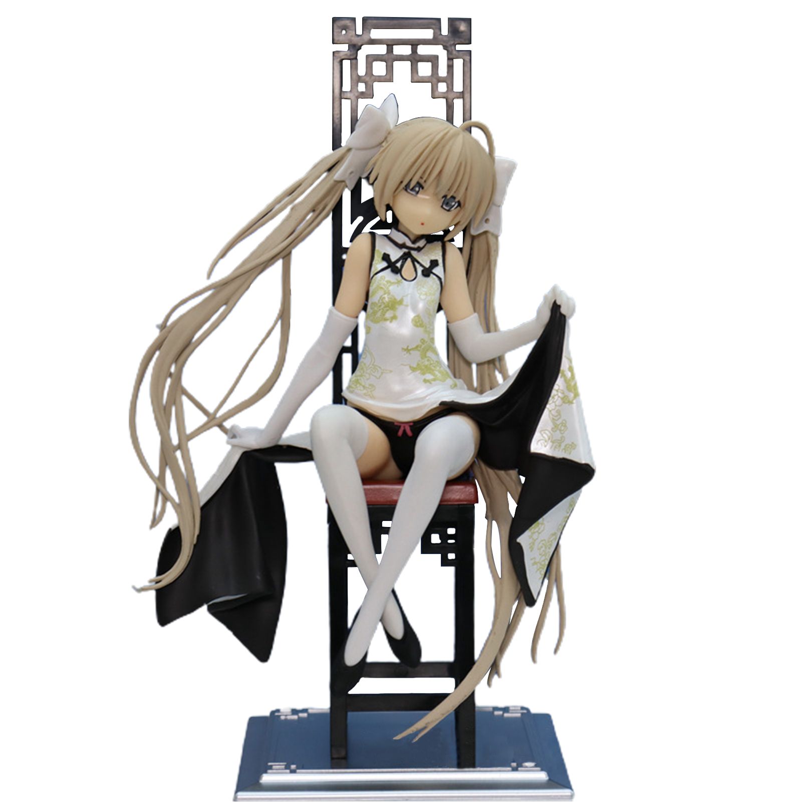 Kasugano Figurine Cheongsam Design No Burr Vivid Gesture Yosuga no Sora Anime Figurine for Movie Lovers
