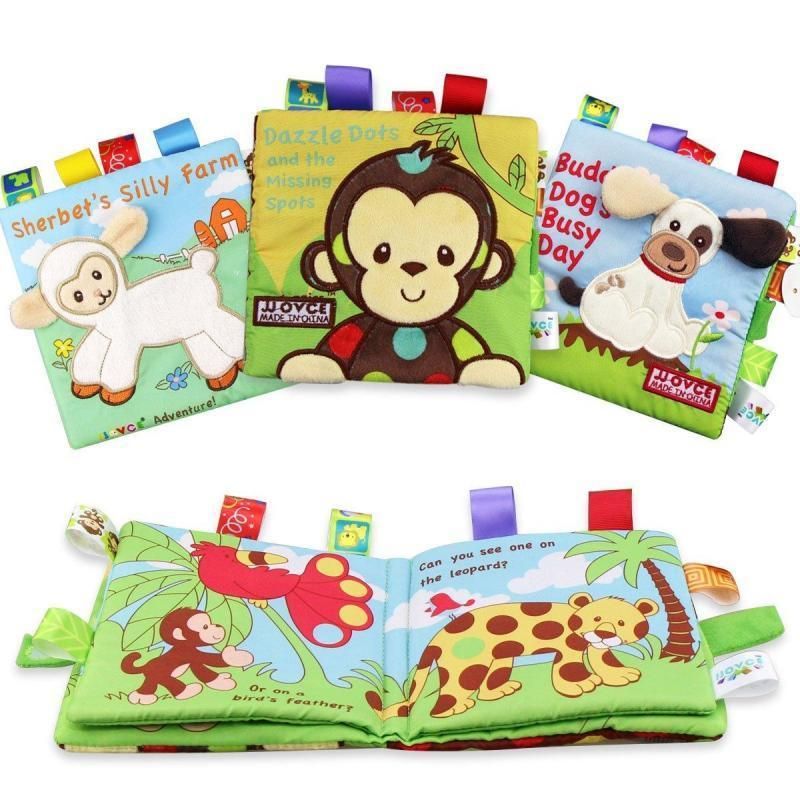 4 Pieces Baby Cloth Books Early Education Toys Activity Cloth Book for Toddler, Infants and Kids Gift Mama Embroidered Soft Fabric Story Book - intl