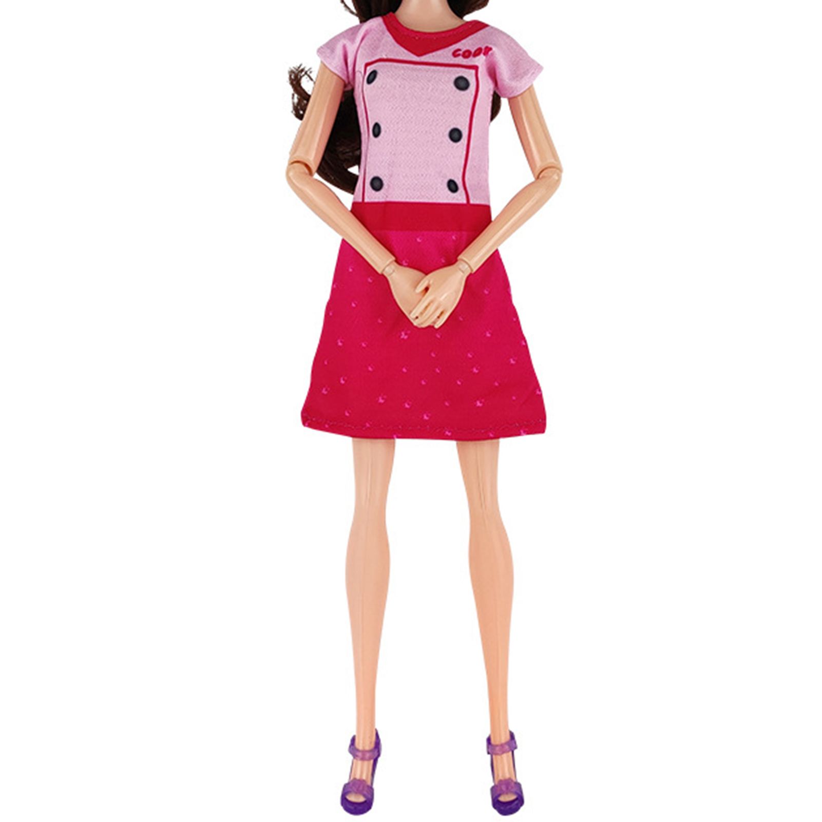 Doll Uniform Beautiful Good Hand Feel Stylish Design Girl Doll Outfit Uniform Suit for Game
