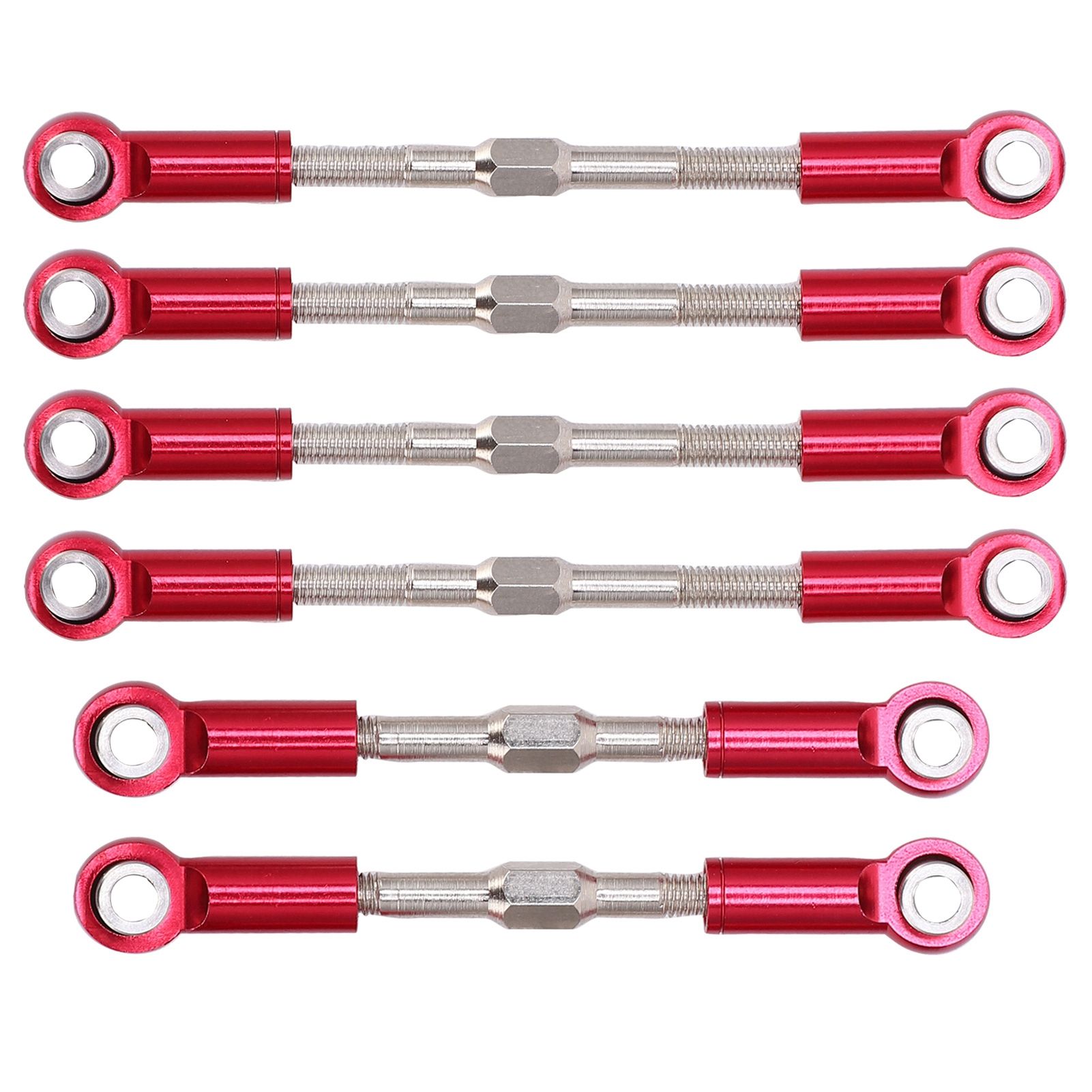 RC Pull Rod Steering Linkage Aluminium Alloy High Strength Performance Lightweight for 1/14 Car