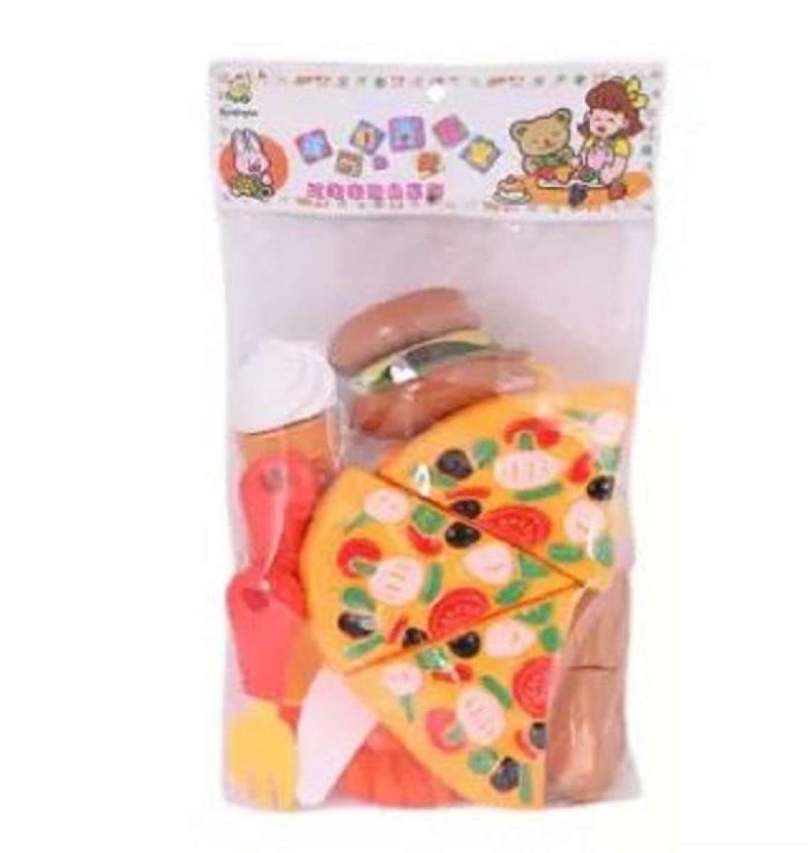 Pizza Cutter Kitchen Toy Set for kids - Multi Color