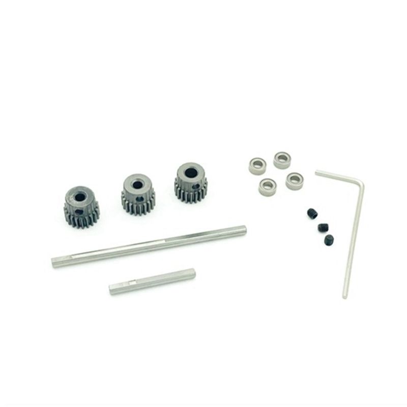 JAERBEE Metal Transmission Gearbox Steel Gear Set for WPL C14 C24 B24 B36 MN D90 D99 MN99S RC Car Upgrade Parts