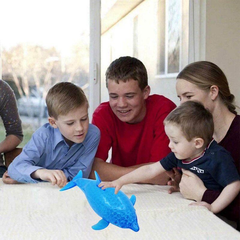 Grape Ball Dolphin Decompression Toy Large New Dolphin Vent Ball Pinch Decompression Soft Rubber Beads Creative TPR Venting Toy