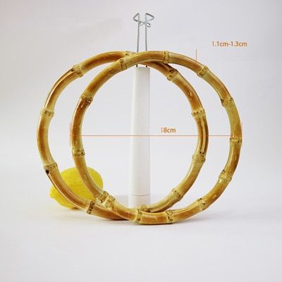 1 Pairs=2 Pieces,13cm 15cm 18cm Nature Colors Bamboo Purse Hangers Obag Handle Diy Accessories Bamboo Purse Frame Handles