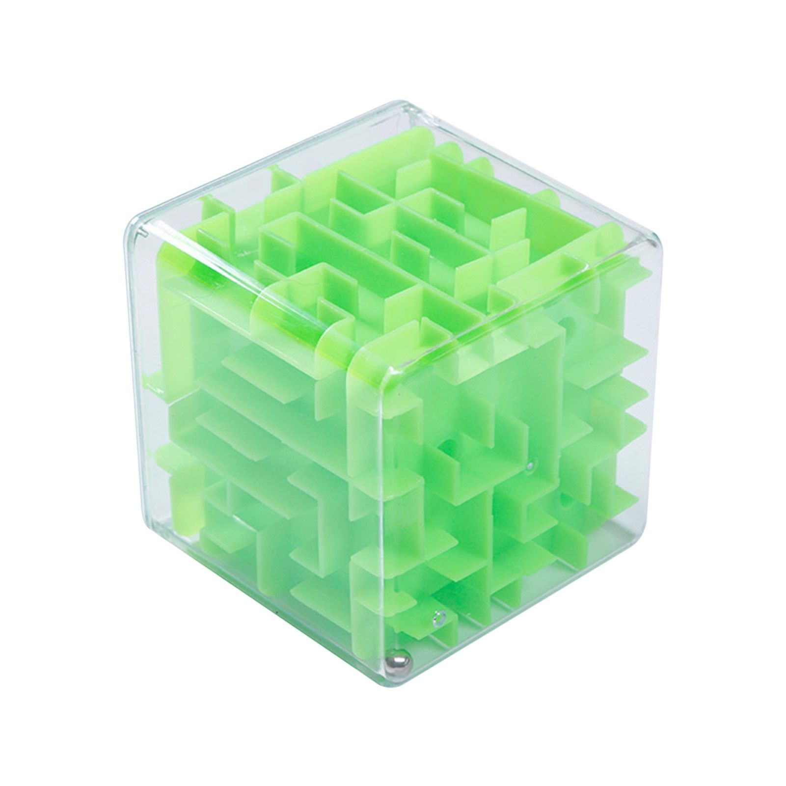 3D Maze Transparent Six-sided Puzzle Toy Hand Game Case Box Fun Brain Game Challenge Toys Educational Toys for Children #