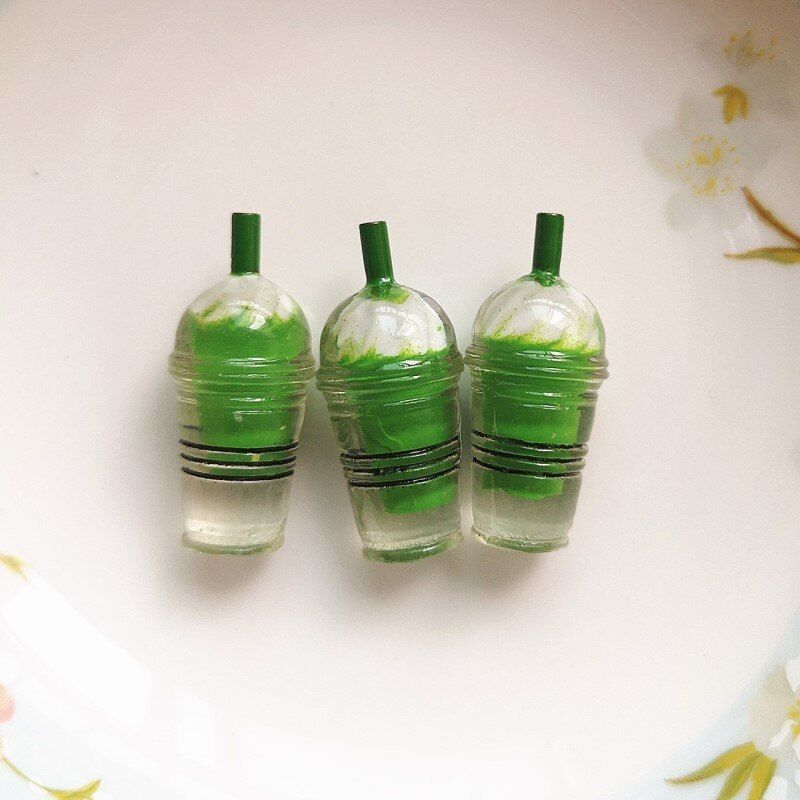 10PCS Slime Charms Mini Ice Cream Cup Resin Plasticine Slime Accessories Beads Making Supplies For DIY Scrapbooking Crafts