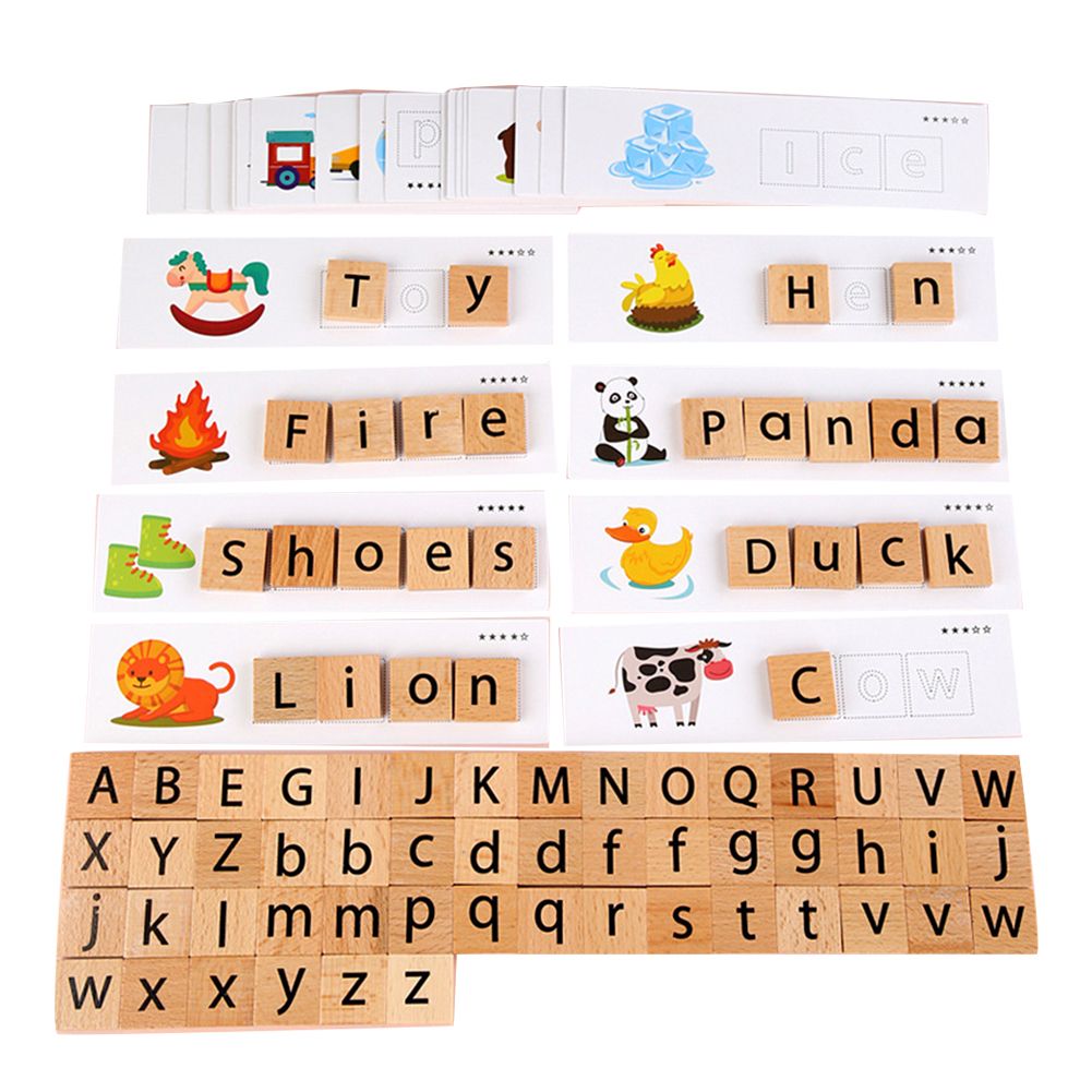 Children Letter Matching Spelling Word Game Hand-Eye Coordination Education Toys