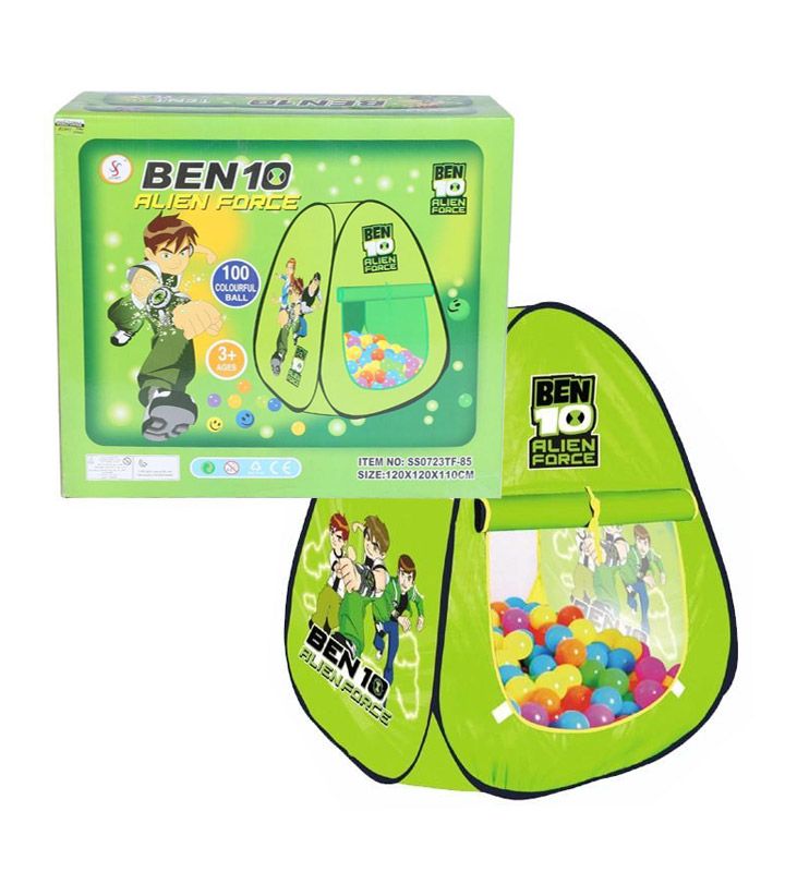 Ben 10 Tent House With 50 Ball - Green