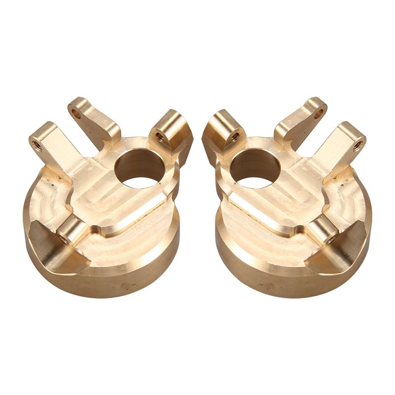2PCS Counterweight Brass Steering Hub Carrier Cup for RC Crawler Axial SCX10 III & Axial Capra 1.9 UTB Upgrade Parts