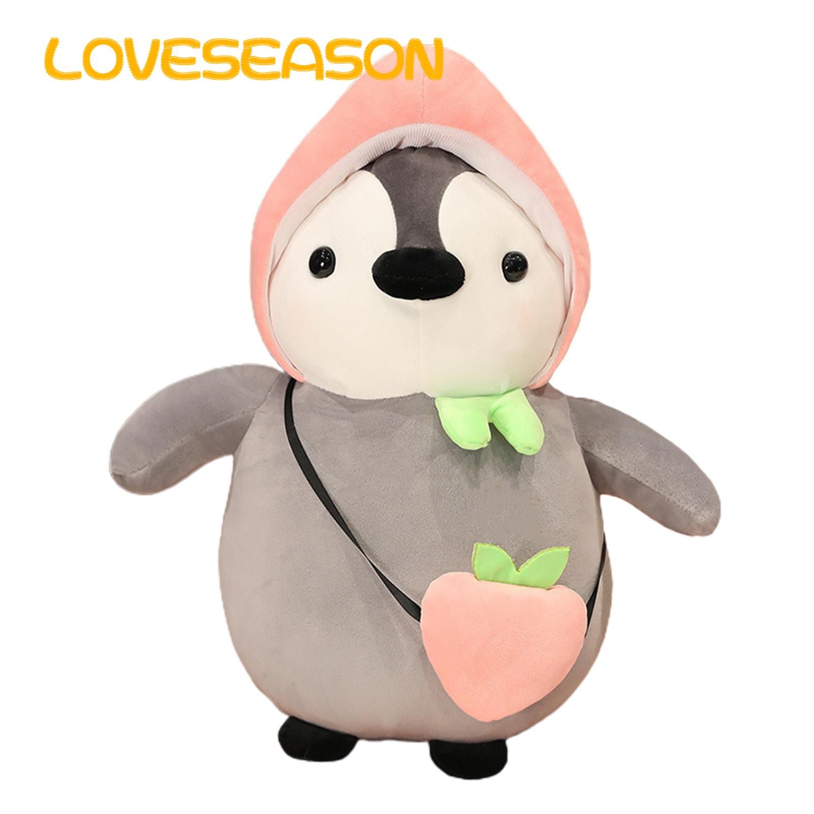 Penguin Stuffed Toy Fine Sewing Vivid Fruit Peh Cap Penguin Toy