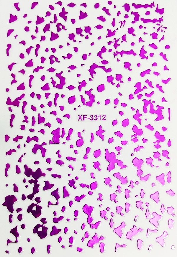 3D Nail Sticker Big Old English Font Sticker for Nails Manicure Back Glue Decals Nail Art Stickers for Design Foil Decoration