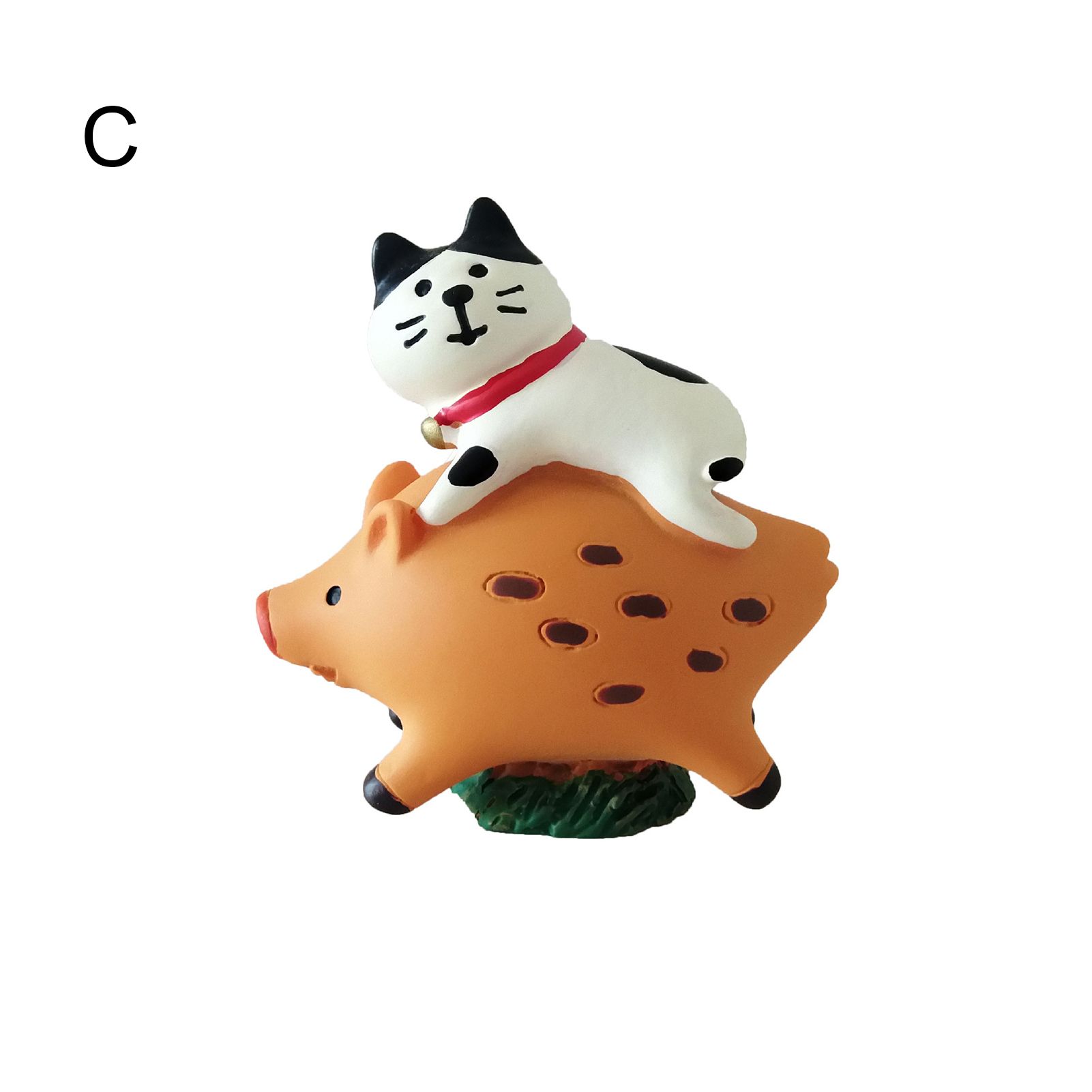 Globe Cartoon Cat Pig Carp Miniature Dollhouse Scene Model Toy DIY Crafts Gift
