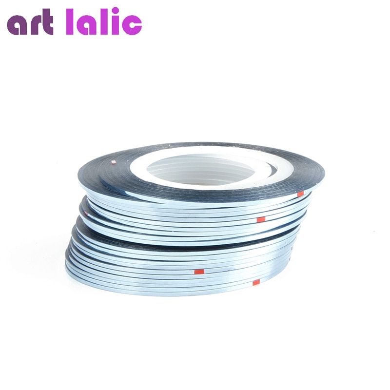 1 Sheet Striping Tape Line Nail Art Sticker Decals Decoration DIY Polish Glitter UV Gel Acrylic Nail Tips Choose Colors