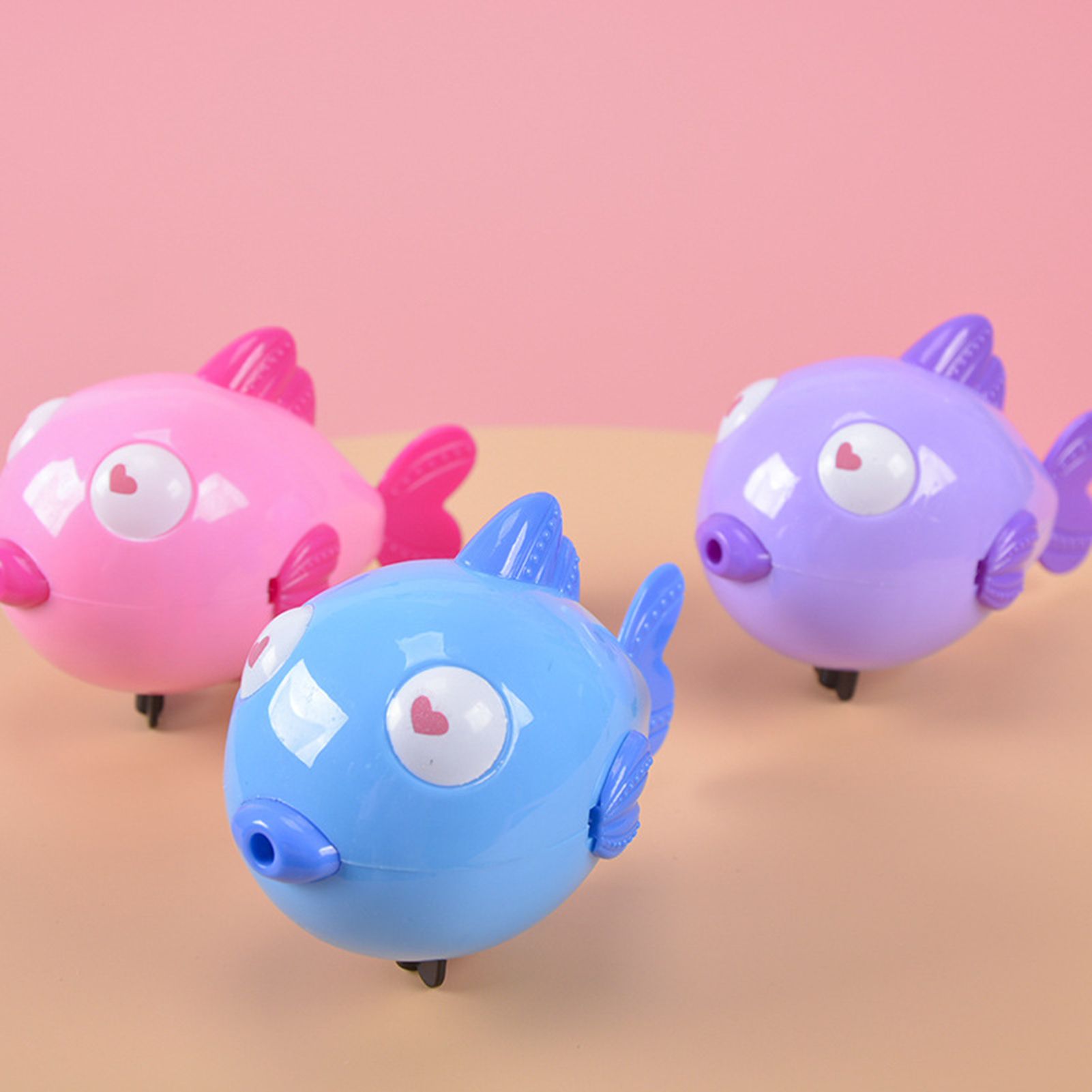 Fish Toy Lovely Cartoon Image Bright Color Baby Bath Clockwork Toy for Kids